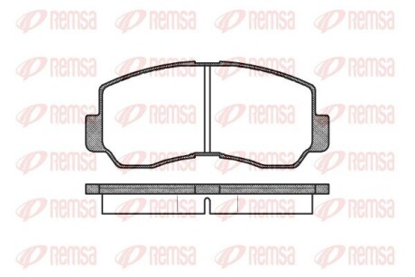 009440 Комплект тормозных колодок, дисковый тормоз REMSA підбір по vin на Brocar