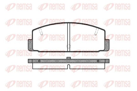 017910 Колодки тормозные дисковые REMSA подбор по vin на Brocar