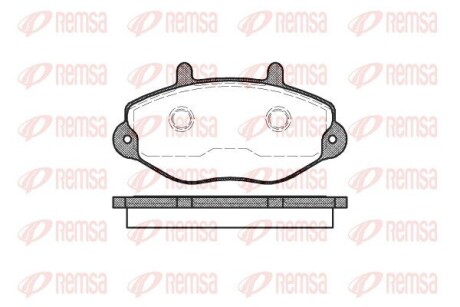 039200 Колодки тормозные дисковые REMSA подбор по vin на Brocar