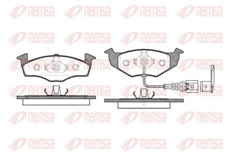 060911 Колодки тормозные дисковые REMSA подбор по vin на Brocar