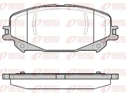 131830 Колодки гальмівні дискові REMSA підбір по vin на Brocar