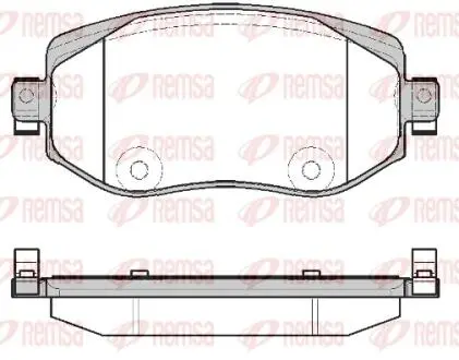 172408 Колодки тормозные дисковые REMSA подбор по vin на Brocar