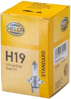 8GJ235698101 Zarówka H19 60/55W 12V Car HELLA підбір по vin на Brocar
