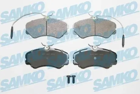 5SP011 Тормозные колодки дисковые перед. Fiat DucatoPeugeot J5 1.9/2.5D 87- SAMKO подбор по vin на Brocar