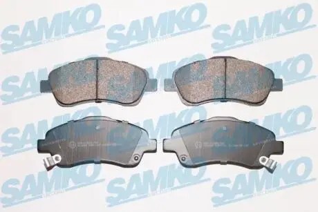 5SP1114 Тормозные колодки перед. дисковые Toyota Avensis 03- / Corolla Verso 04- SAMKO подбор по vin на Brocar