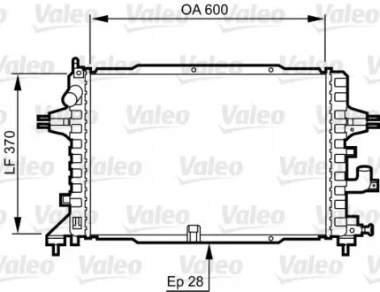 734380 Радиатор, охлаждение двигателя VALEO подбор по vin на Brocar