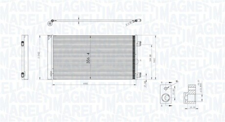 350203747000 Skraplacz MINI (R56)Cooper MAGNETI MARELLI подбор по vin на Brocar