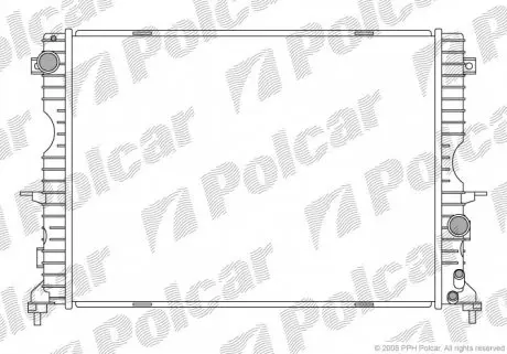 4322081 Радіатор охолодження POLCAR підбір по vin на Brocar