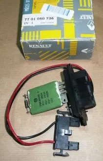 7701050736 Резистор дополн отопителя салона RENAULT підбір по vin на Brocar
