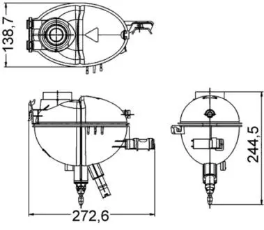 CRT209000S ZBIORNICZEK WYRÓWNAWCZY MB MAHLE / KNECHT подбор по vin на Brocar