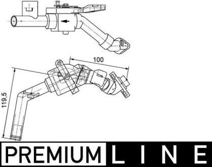 CV8000P Клапан печки MAHLE / KNECHT подбор по vin на Brocar