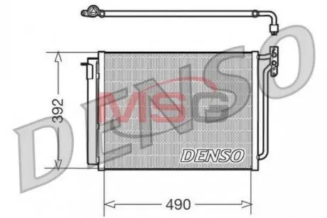DCN05009 Радіатор кондиціонера DENSO підбір по vin на Brocar