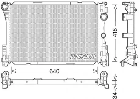 DRM17049 CHŁODNICA SILNIKA MERCEDES DENSO подбор по vin на Brocar