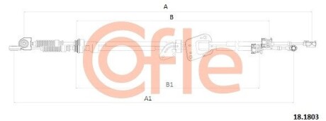 181803 Трос, ступінчаста коробка передач COFLE підбір по vin на Brocar