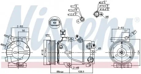 890239 Компрессор NISSENS подбор по vin на Brocar