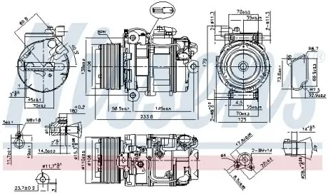 89595 Компрессор NISSENS подбор по vin на Brocar