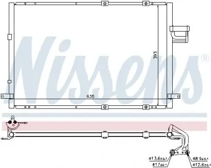 94637 Конденсер кондиціонера NISSENS підбір по vin на Brocar