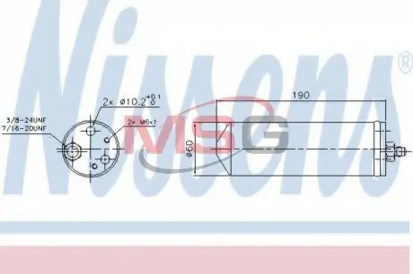 95323 Осушувач кондиціонера NISSENS підбір по vin на Brocar