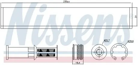 95598 Осушитель NISSENS подбор по vin на Brocar