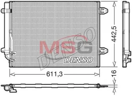 DCN32013 Конденсатор, кондиционер DCN32013 DENSO DENSO подбор по vin на Brocar