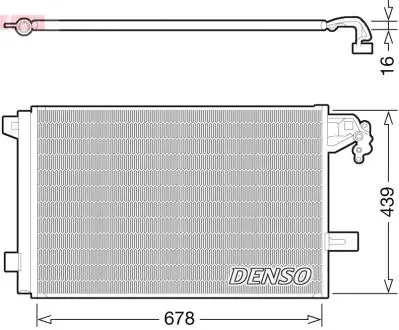 DCN32063 Конденсатор, кондиционер DENSO подбор по vin на Brocar