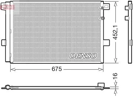 DCN32065 CHŁODNICA KLIMATYZACJI VW DENSO подбор по vin на Brocar