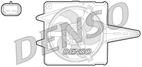 DER09056 Вентилятор, охлаждение двигателя DENSO подбор по vin на Brocar