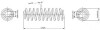 Пружина ходовой части SP3566