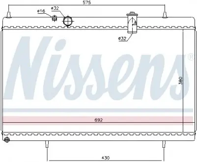 61271 Радиатор охлаждения NISSENS подбор по vin на Brocar