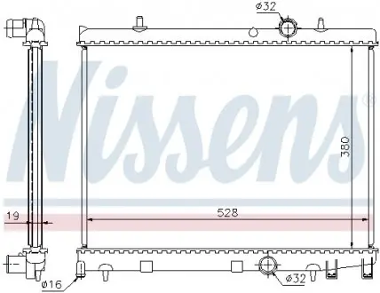 63504 Радиатор охлаждения NISSENS подбор по vin на Brocar