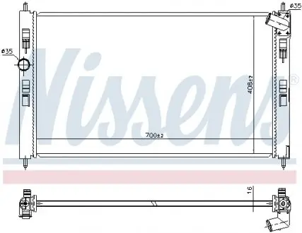 636033 Радиатора NISSENS подбор по vin на Brocar