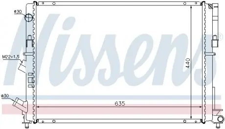 63838 Радиатор охлаждения NISSENS подбор по vin на Brocar