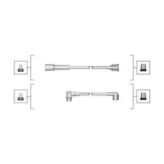 MSQ0067 Комплект высоковольтных проводов RENAULT 1.2 [941319170067] MAGNETI MARELLI подбор по vin на Brocar