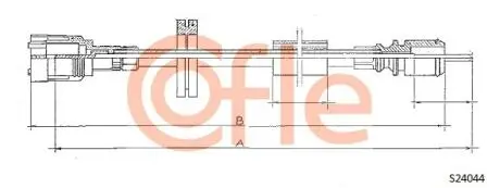 S24044 Тросик спидометра S24044 COFLE COFLE підбір по vin на Brocar