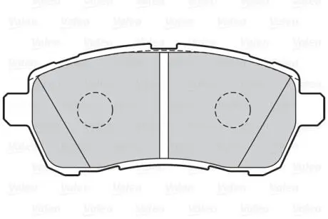302220 Гальмівні колодки дискові FORD/MAZDA Fiesta/2 "1,25-1,6 "F "07>> VALEO підбір по vin на Brocar