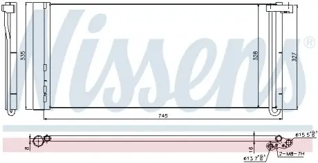 940358 Конденсатор, кондиционер NISSENS подбор по vin на Brocar