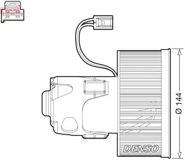 DEA05008 Dmuchawa BMW 5 F10/11... DENSO подбор по vin на Brocar