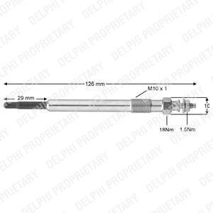 HDS386 Свеча накаливания DELPHI подбор по vin на Brocar