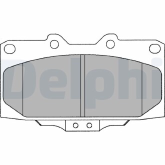 LP1020 Комплект тормозных колодок, дисковый тормоз DELPHI подбор по vin на Brocar