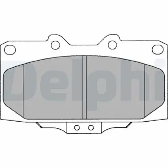 LP1020 Комплект тормозных колодок, дисковый тормоз DELPHI подбор по vin на Brocar