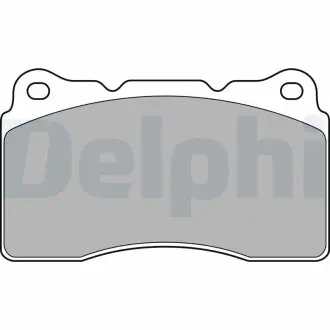 LP1944 Комплект гальмівних колодок, дискове гальмо DELPHI підбір по vin на Brocar