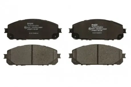 LP3271 Дисковые тормозные колодки, комплект DELPHI підбір по vin на Brocar