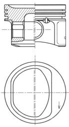 41754600 TŁOK FIAT @70,80 with Pin KOLBENSCHMIDT подбор по vin на Brocar