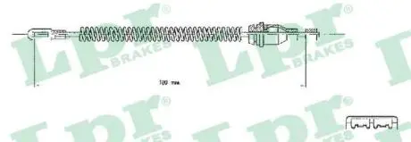 C0543B Трос, стояночная тормозная система LPR подбор по vin на Brocar