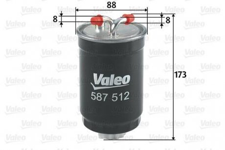 587512 Топливный фильтр VALEO подбор по vin на Brocar