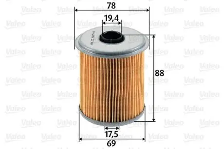587910 Топливный фильтр VALEO подбор по vin на Brocar