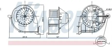 87802 Крильчатка NISSENS підбір по vin на Brocar