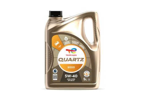 5W40Q90005L Масло QUARTZ 9000 5W-40 (5Л) TOTAL підбір по vin на Brocar