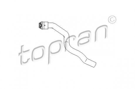 207684 Шланг радиатора TOPRAN подбор по vin на Brocar