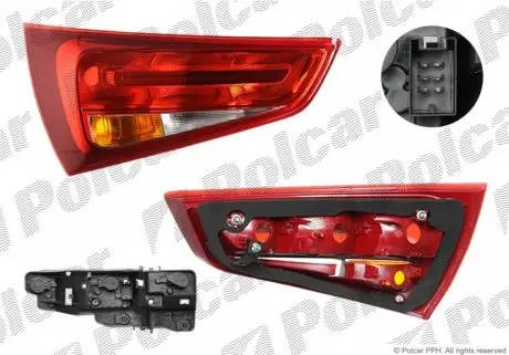 130088H Ліхтар задній POLCAR підбір по vin на Brocar
